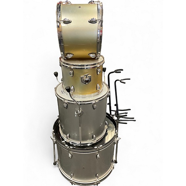 Used OrbiTone 4 Piece OXE Series Silver Drum Kit