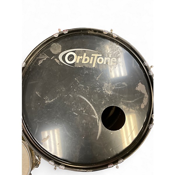 Used OrbiTone 4 Piece OXE Series Silver Drum Kit