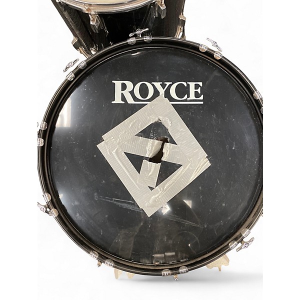 Used Royce 3 Piece D605 Black Drum Kit