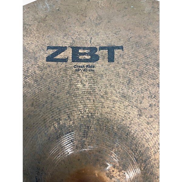 Used Zildjian 18in ZBT Crash Ride Cymbal
