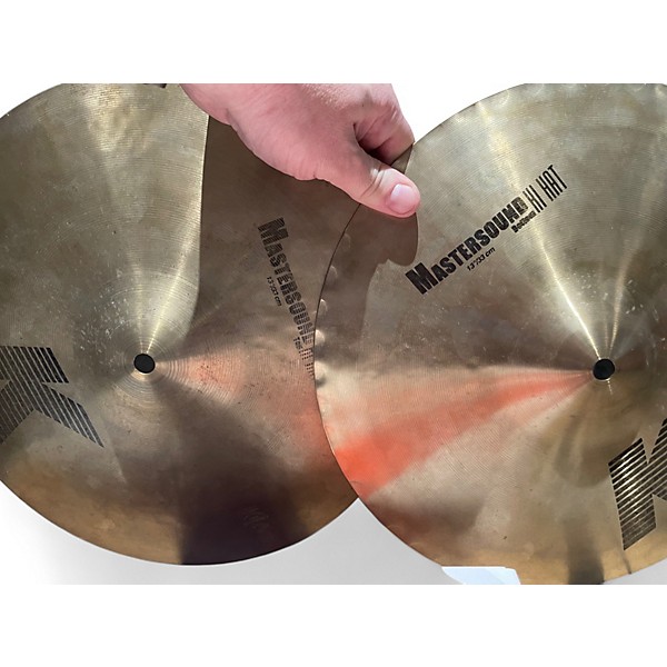 Used Zildjian 13in Mastersound Hi Hat Pair Cymbal
