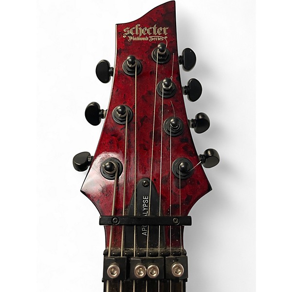 Used Schecter Guitar Research C-7 FR-S Apocalypse Red Reign Solid Body Electric Guitar