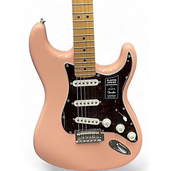 Used Fender Player Stratocaster Shell Pink Solid Body Electric Guitar
