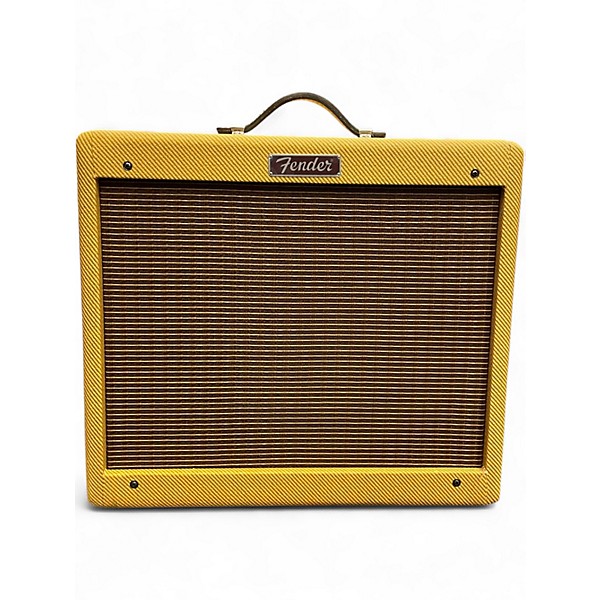 Used Fender Blues Junior Lacquered Tweed 15W 1x12 Jensen C12-N Tube Guitar Combo Amp