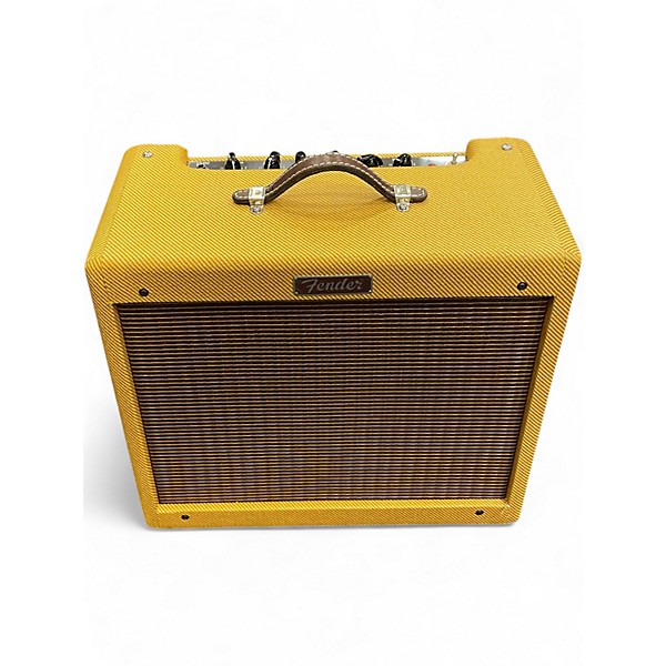 Used Fender Blues Junior Lacquered Tweed 15W 1x12 Jensen C12-N Tube Guitar Combo Amp