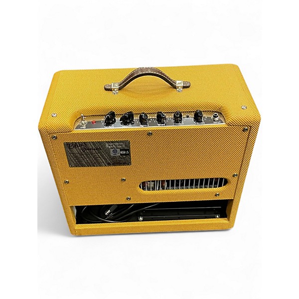 Used Fender Blues Junior Lacquered Tweed 15W 1x12 Jensen C12-N Tube Guitar Combo Amp