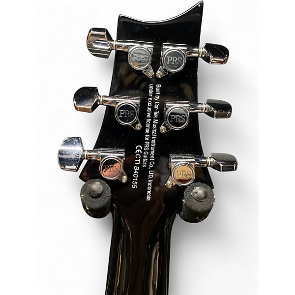 Used PRS 35th Anniversary SE Custom 24 Black Gold Burst Solid Body Electric Guitar