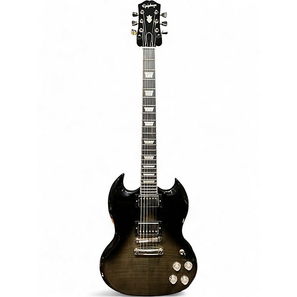 Used Epiphone SG Modern Trans Black Solid Body Electric Guitar