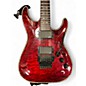 Used Schecter Guitar Research Hellraiser FR Black Cherry Solid Body Electric Guitar