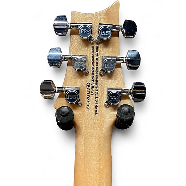 Used PRS SE Custom 24 Blue and Natural Solid Body Electric Guitar