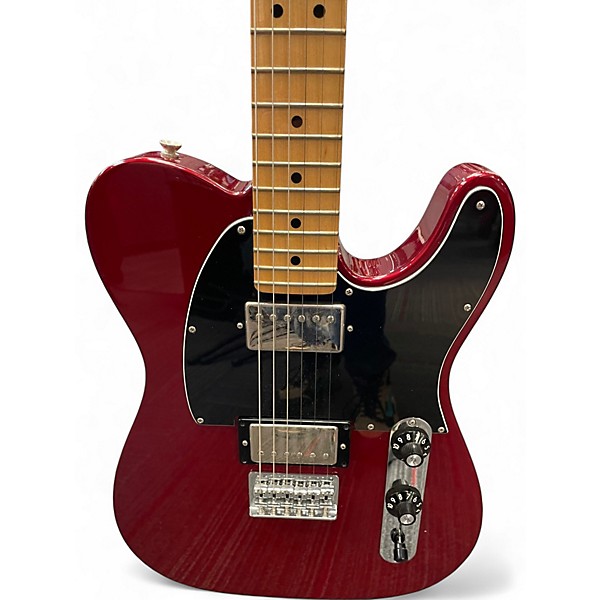 Used Fender Blacktop Telecaster HH Candy Apple Red Solid Body Electric Guitar
