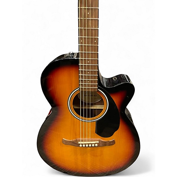 Used Yamaha FA135CE Sunburst Acoustic Electric Guitar