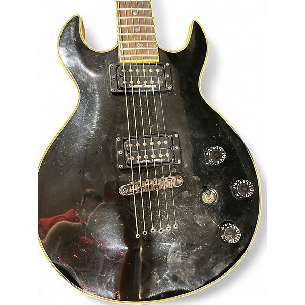 Used Schecter Guitar Research S1 BLACKJACK Black Solid Body Electric Guitar