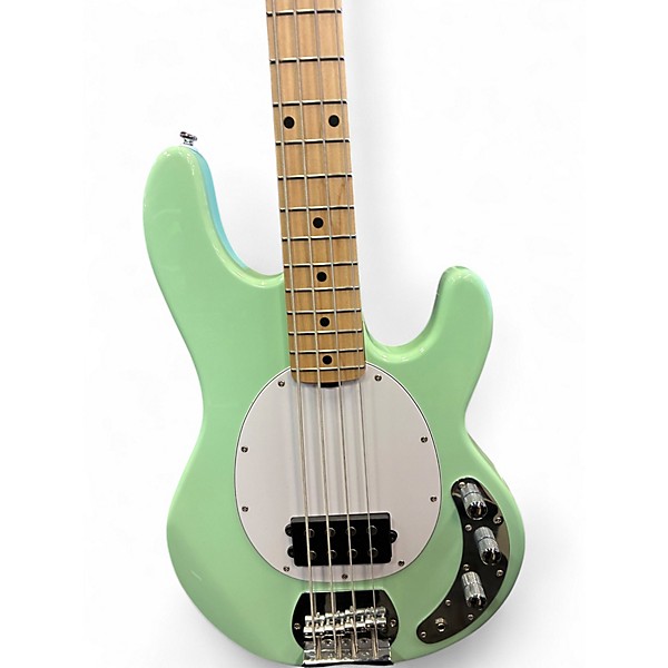 Used Sterling by Music Man STINGRAY 34 Seafoam Green Electric Bass Guitar