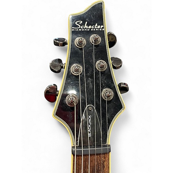 Used Schecter Guitar Research PT BLACKJACK BLACK Solid Body Electric Guitar