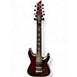 Used Schecter Guitar Research Demon 7 String Crimson Red Burst Solid Body Electric Guitar thumbnail