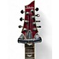 Used Schecter Guitar Research Demon 7 String Crimson Red Burst Solid Body Electric Guitar