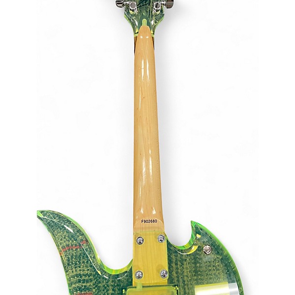 Used 1990s B.C. Rich Mockingbird Acrylic Green Acrylic Solid Body Electric Guitar