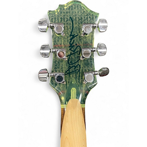Used 1990s B.C. Rich Mockingbird Acrylic Green Acrylic Solid Body Electric Guitar