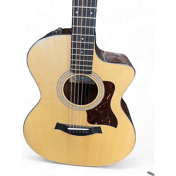 Used Taylor 214CE PLUS Natural Acoustic Electric Guitar