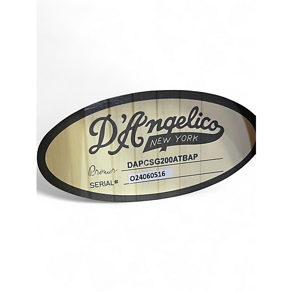 Used D'Angelico DAPCSG200ATBAP 3 Tone Sunburst Acoustic Electric Guitar