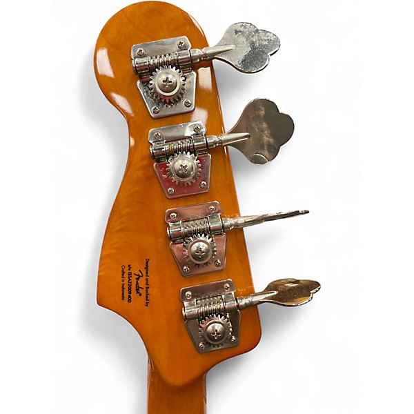 Used Squier Precision Bass Black Electric Bass Guitar