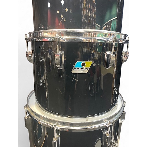 Used Ludwig 6 Piece Classic Maple Black Drum Kit