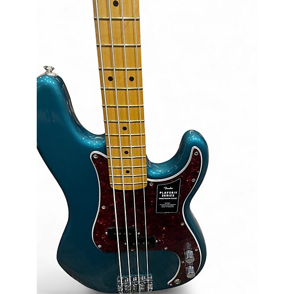 Used Fender Player Precision Bass Tropical Turquoise Electric Bass Guitar