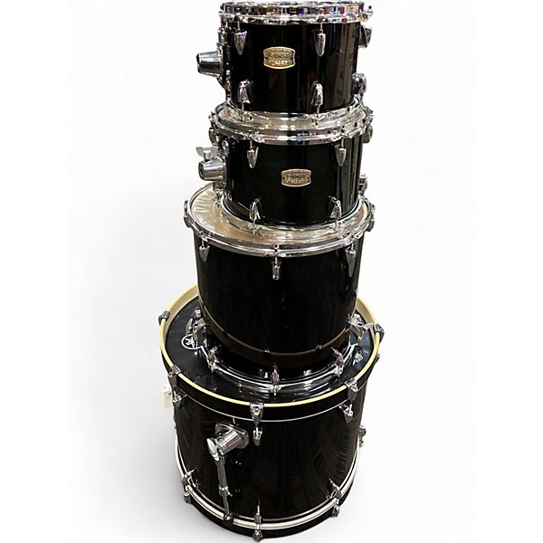 Used Yamaha 4 Piece Stage Custom RAVEN BLACK Drum Kit