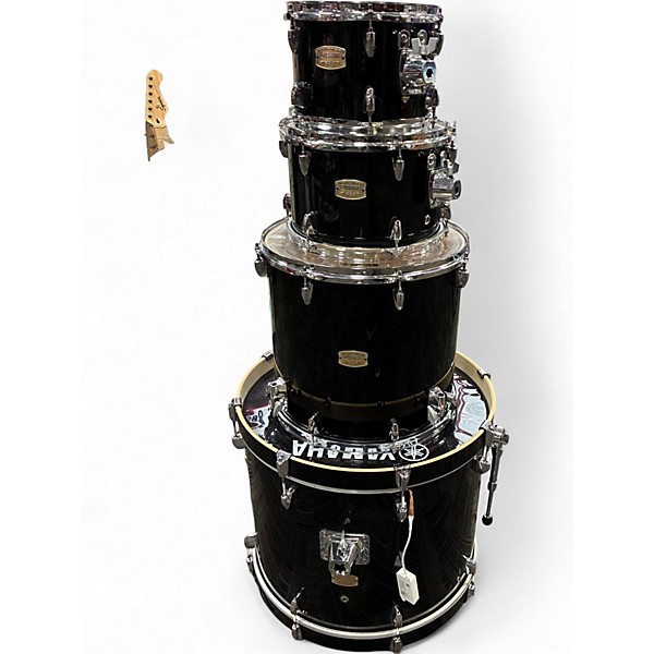 Used Yamaha 4 Piece Stage Custom RAVEN BLACK Drum Kit
