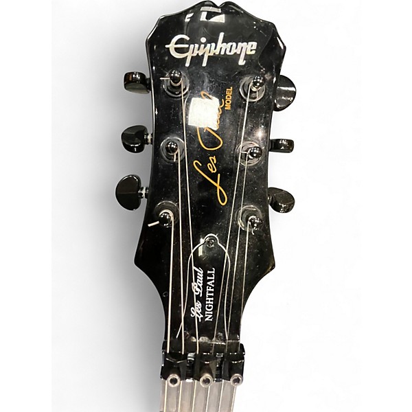 Used Epiphone Les Paul Nightfall Black Solid Body Electric Guitar