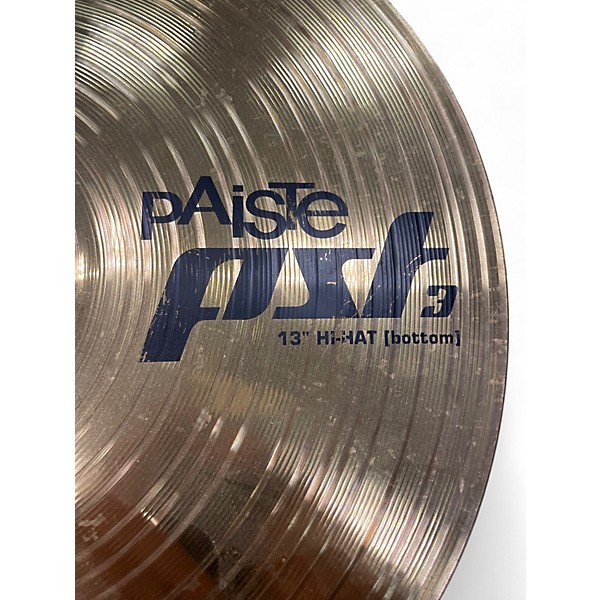 Used Paiste 13in PST3 Hi Hat Pair Cymbal