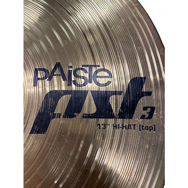 Used Paiste 13in PST3 Hi Hat Pair Cymbal