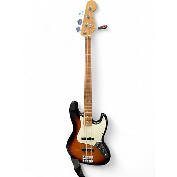Used Fender Player Jazz Bass 3 Color Sunburst Electric Bass Guitar