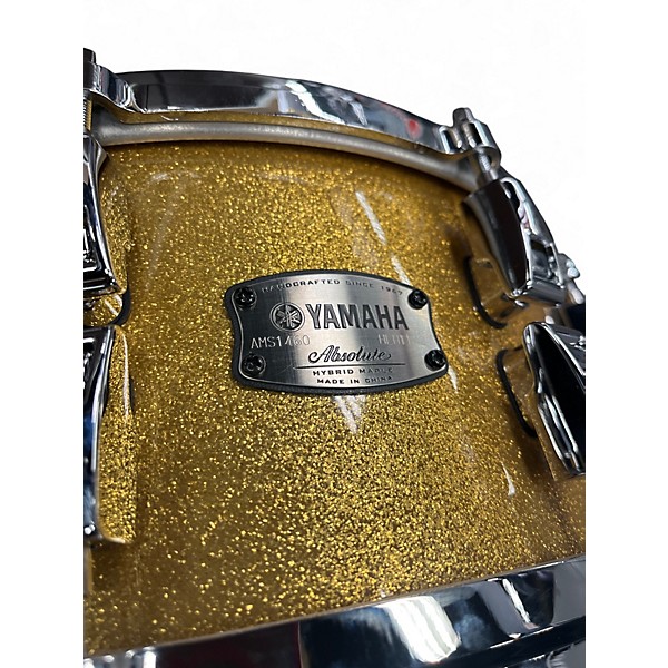 Used Yamaha 14X6 Absolute Snare Gold Drum