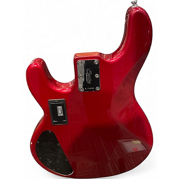 Used Sterling by Music Man RAY4 HH Candy Apple Red Electric Bass Guitar