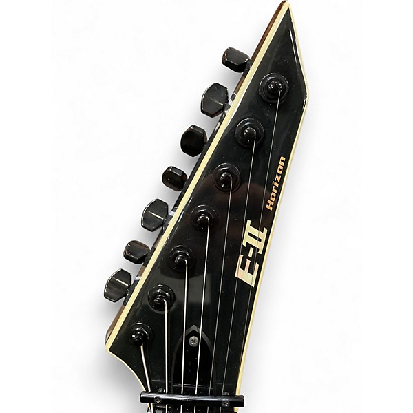 Used ESP E-II Horizon FR-7 7-String with Floyd Rose Black Solid Body Electric Guitar