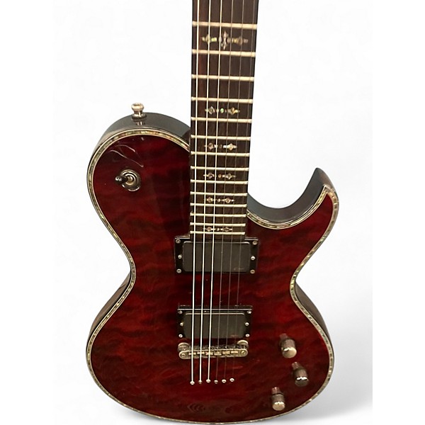 Used Schecter Guitar Research Hellraiser C1 RED Solid Body Electric Guitar