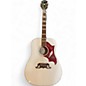 Used Epiphone Dove Pro WHITE Acoustic Electric Guitar thumbnail