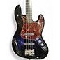 Used Squier Deluxe Jazz Bass Active Black Electric Bass Guitar