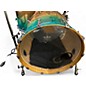 Used Drum Shop Usa 5 Piece North American Maple Aqua Fade Drum Kit