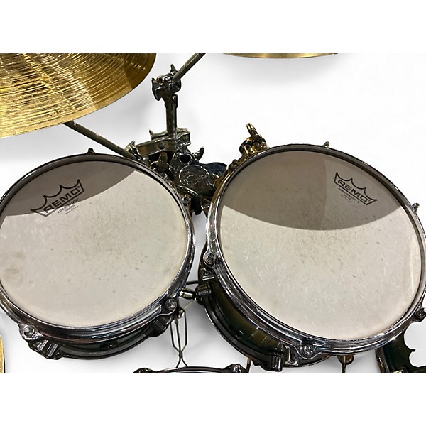 Used Drum Shop Usa 5 Piece North American Maple Aqua Fade Drum Kit