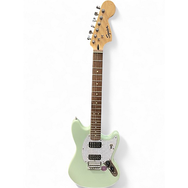 Used Squier Bullet Mustang HH Surf Green Solid Body Electric Guitar