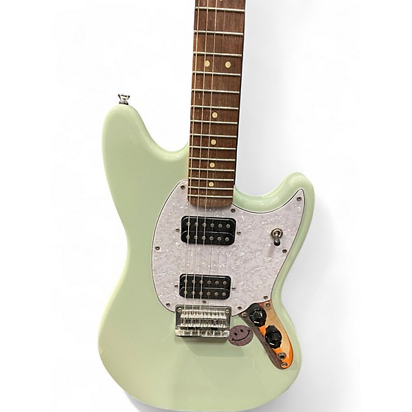 Used Squier Bullet Mustang HH Surf Green Solid Body Electric Guitar