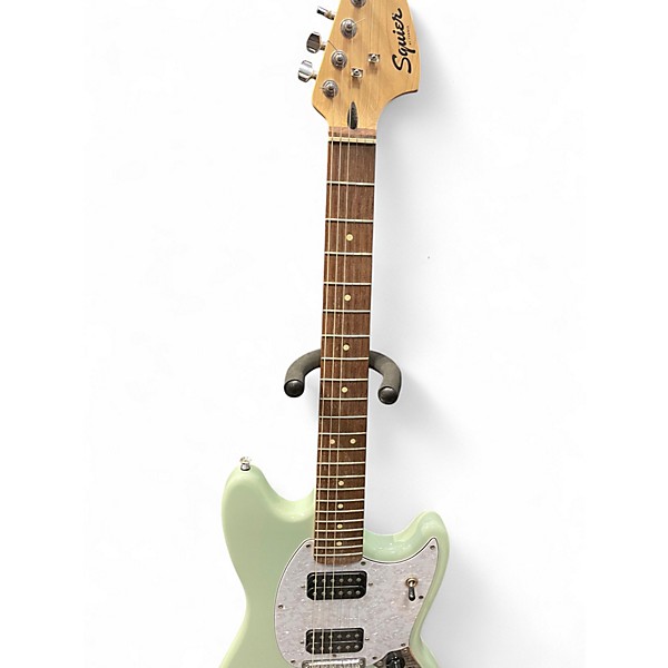 Used Squier Bullet Mustang HH Surf Green Solid Body Electric Guitar