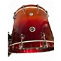 Used Crush Drums & Percussion 5 Piece Sublime E3 Maple Orange Sparkle Red Fade Drum Kit