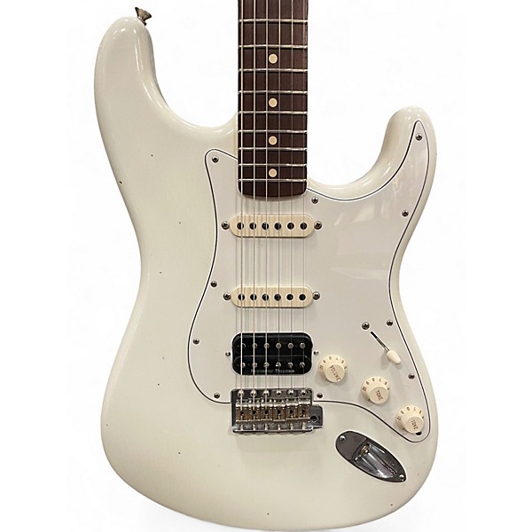 Used 2019 Fender 1960's Journeyman Strat Olympic White Solid Body Electric Guitar