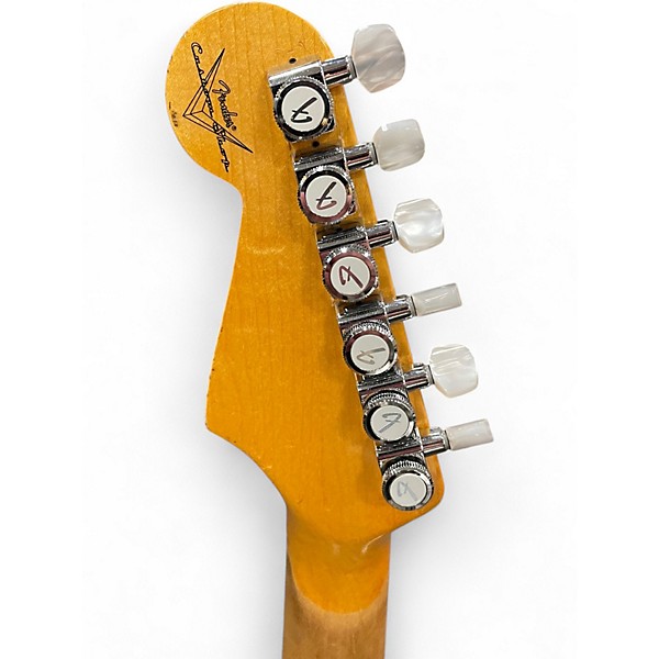 Used 2019 Fender 1960's Journeyman Strat Olympic White Solid Body Electric Guitar