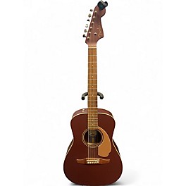 Used Fender Malibu CE Burgundy Acoustic Electric Guitar