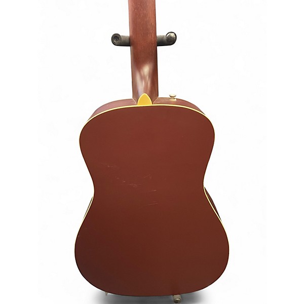 Used Fender Malibu CE Burgundy Acoustic Electric Guitar